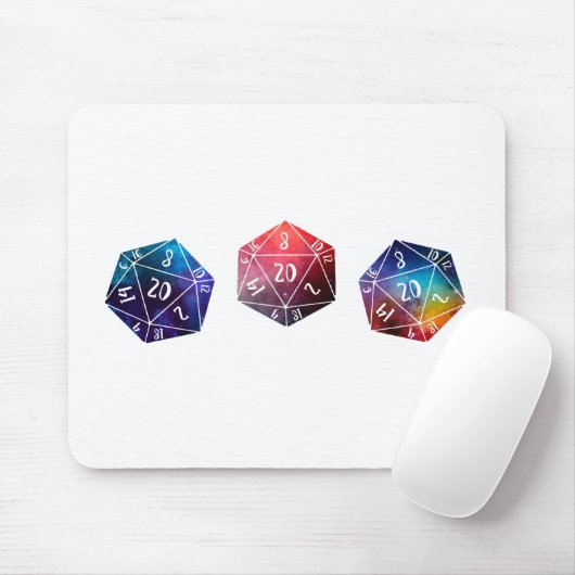 Dungeons und Drachen, D20 Mousepad (Mit Mouse)