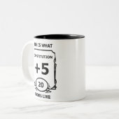 Dungeons und Drachen Zweifarbige Tasse (Vorderseite Links)