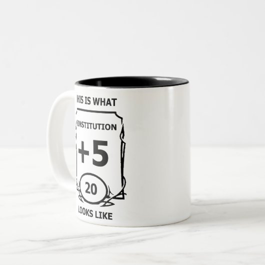 Dungeons und Drachen Zweifarbige Tasse (Vorderseite Links)