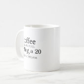 Dungeons und Drachenkaffee-Dungeon-Meister D&D-Ner Kaffeetasse (Vorderseite Links)