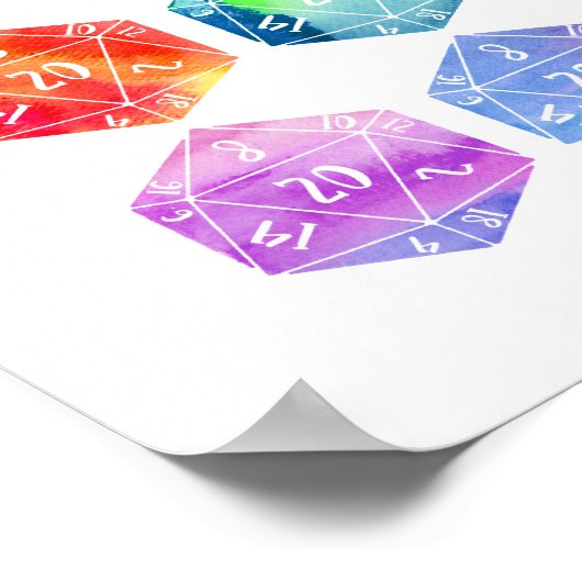 Dungeons und Dragons, D20 Poster (Ecke)