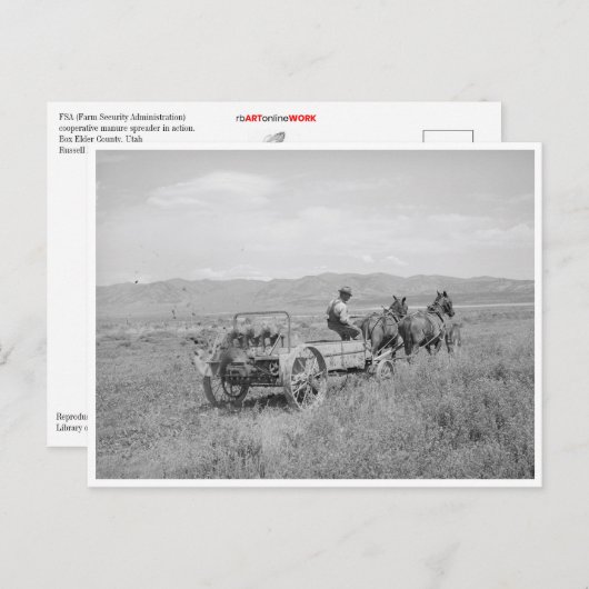 Düngerspreader Postkarte (Vorne/Hinten)