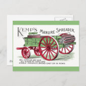 Dungstreumaschine Postkarte (Vorne/Hinten)