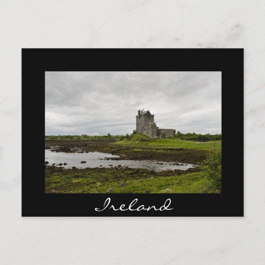Dunguaire Schloss, Irland Postkarte mit schwarzem  (Vorderseite)