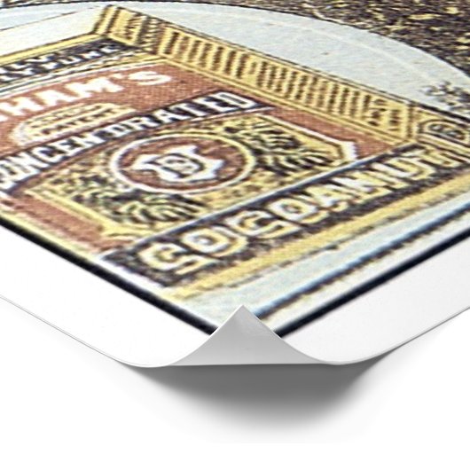 Dunhams Cocoanut Poster (Ecke)