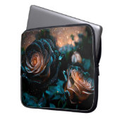 DUNK AQUAMARIN & PEACH ANTIQUE ROSE LAPTOPSCHUTZHÜLLE (Vorderseite Links)