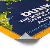 Dunk Australia Vintage Travel Poster (Ecke)
