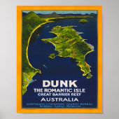 Dunk Australia Vintage Travel Poster (Vorne)