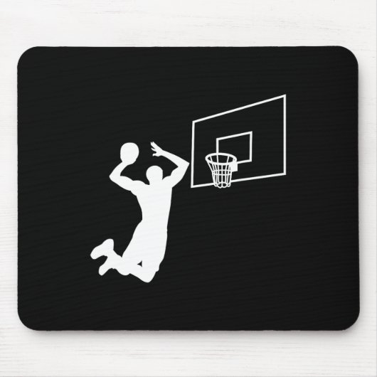 Dunk Basketball Spieler Slam Dunk Baller Basketbal Mousepad (Vorne)