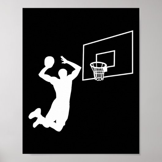 Dunk Bysketbyll Player Slam Dunk Byller Bysketbyll Poster (Vorne)