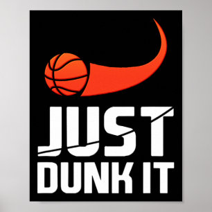 Dunk es einfach! Basketball Player Slam Dunk Gesch Poster