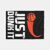 Dunk es einfach! Bysketbyll Player Slam Dunk Gesch Fleecedecke (Vorderseite (Horizontal))