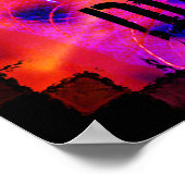 Dunk in Electric Light Chaos Poster (Ecke)