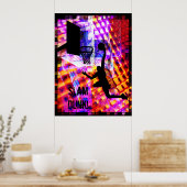 Dunk in Electric Light Chaos Poster (Küche)