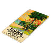 Dunk Island Queensland Australien Reiseplakat Magnet (Linke Seite)