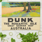 Dunk Island Queensland Australien Teetuch Geschirrtuch (Gefaltet)
