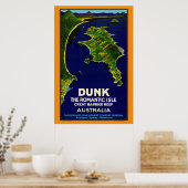 Dunk Island Vintage Poster (Küche)