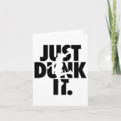 Dunk It Sketll Silhouette Karte (Vorderseite)