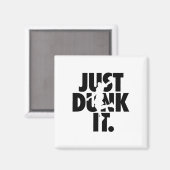 Dunk It Sketll Silhouette Magnet (Vorderseite/Rückseite)