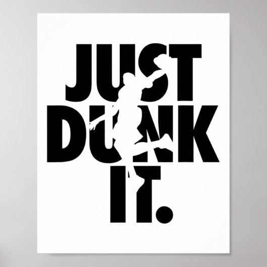 Dunk It Sketll Silhouette Poster (Vorne)