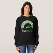 Dunk O Meter Irisches Bier Trinken Alkohol Trinker Sweatshirt (Vorne ganz)
