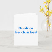 Dunk oder Dunkel sein Karte (Gelbe Blume)
