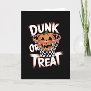 Dunk Or Treat Halloween Sketll T-Shirt Grusel Sket Karte