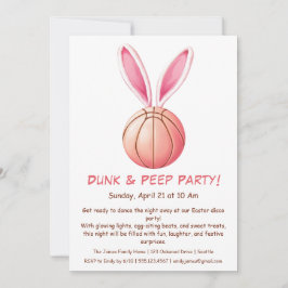 Dunk & Peep Party - Ostern Basketball Einladung