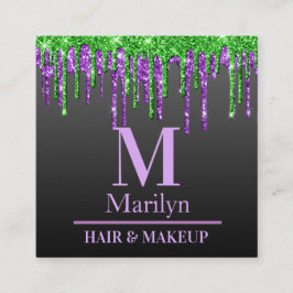 DUNK UND SPOOKY HALLOWEE QUADRATISCHE VISITENKARTE