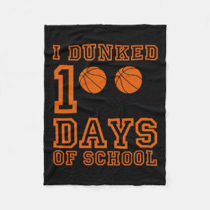 Dunked 100 Tage der Schule 100. Tag der Schule Stu Fleecedecke