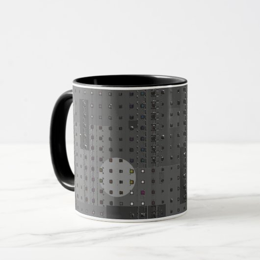 Dunkel Abstrakt Tasse (Vorderseite Links)