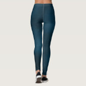 Dunkel Aquamarin, um Rose Gold Mandala Tank Top Leggings (Rückseite)