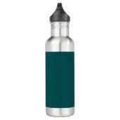 Dunkel Aquamarin (Vollfarbe) Edelstahlflasche (Rechts)