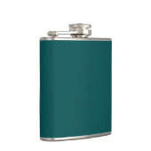  Dunkel Aquamarin (Vollfarbe)  Flachmann (Rechts)