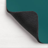Dunkel Aquamarin (Vollfarbe) Mousepad (Ecke)