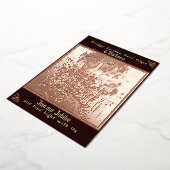 Dunkel bis leicht Weihnachten Party laden Folieneinladung (Gedreht)