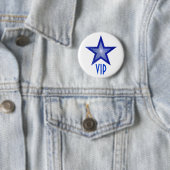 Dunkel blauer Star 'VIP'-Button weiß Button (Beispiel)