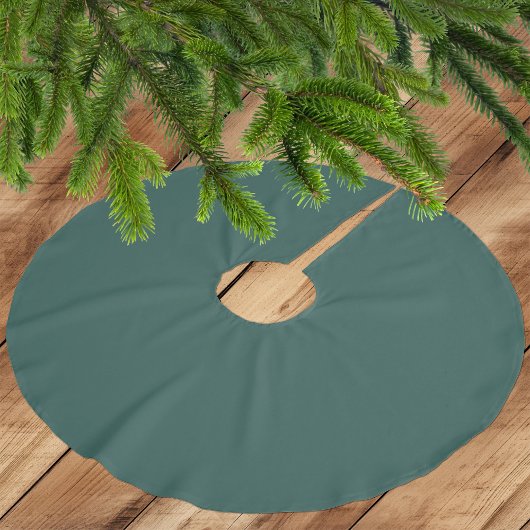Dunkel bläuliche Tanne Grüne Brushed Polyester Tre Polyester Weihnachtsbaumdecke