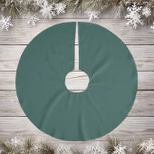 Dunkel bläuliche Tanne Grüne Brushed Polyester Tre Weihnachtsbaumdecke