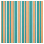Dunkel-Cyan-, Braun- und hellzykfarbene Streifen Stoff (Muster)
