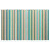 Dunkel-Cyan-, Braun- und hellzykfarbene Streifen Stoff (Fat Quarter (45,7 x 55,9 cm))