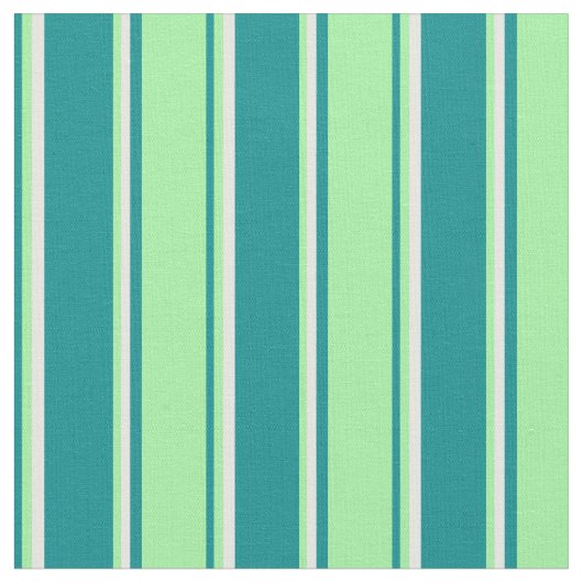 Dunkel-Cyan, Grün und Weiß-Farbmuster Stoff (Nahaufnahme)