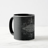 Dunkel dekoratives Banner Hexenmäntel Skull Hallow Tasse (Vorderseite Links)