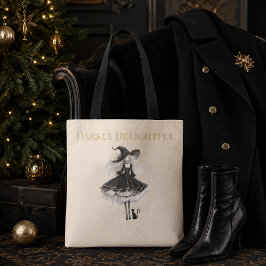 Dunkel Delightful – Light Edition Hexe & Katze Tasche