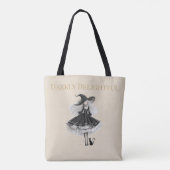 Dunkel Delightful – Light Edition Hexe & Katze Tasche (Rückseite)