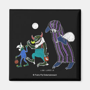 Dunkel:  Die Schattenzeiten  Halloween Haiku Magnet