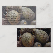 Dunkel-farbige Avocatofrucht Visitenkarte (Vorne/Hinten)
