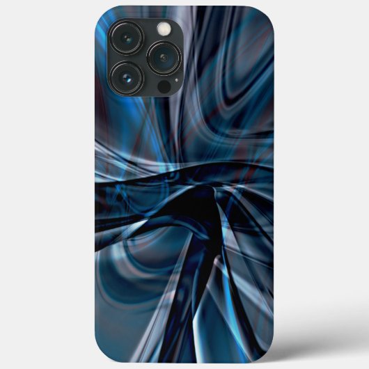 Dunkel gebogene, polierte überlappende, gekrümmte  Case-Mate iPhone hülle (Rückseite)