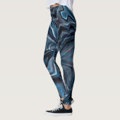 Dunkel gebogene, polierte überlappende, gekrümmte leggings (Links)