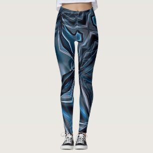 Dunkel gebogene, polierte überlappende, gekrümmte leggings